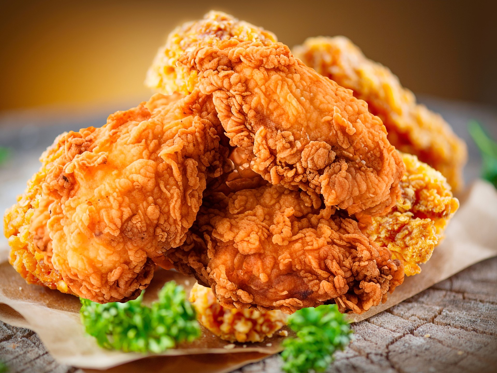 Crispy fried chicken